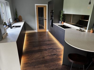 Kitchen plinth lighting in Macclesfield