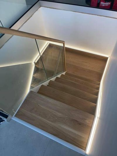 LED staircase lighting in the Lake District